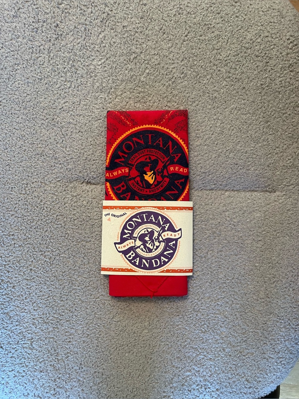 Montana Red Cowboy Bandana